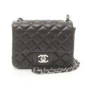 Chanel Vintage Pre-owned Laeder crossbodyvskor Black, Dam