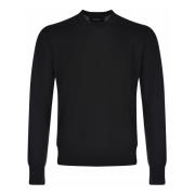 Dsquared2 Svart långärmad bomullsstretch T-shirt Black, Herr