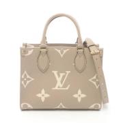 Louis Vuitton Vintage Pre-owned Laeder handvskor Beige, Dam