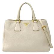 Prada Vintage Pre-owned Laeder prada-vskor Beige, Dam