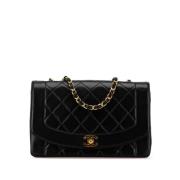 Chanel Vintage Pre-owned Laeder crossbodyvskor Black, Dam