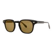 Garrett Leight Svart/Maple Solglasögon Sherwood SUN Black, Unisex