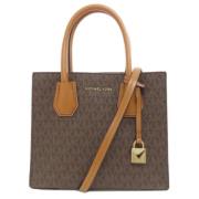 Michael Kors Pre-owned Pre-owned Canvas handvskor Brown, Dam