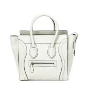 Celine Vintage Pre-owned Laeder handvskor White, Dam