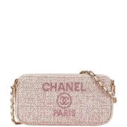 Chanel Vintage Pre-owned Canvas chanel-vskor Pink, Dam