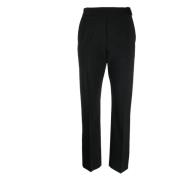 Msgm Casual Svarta Ullbyxor Black, Dam