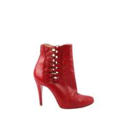 Christian Louboutin Pre-owned Pre-owned Laeder stvlar Red, Dam