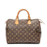 Louis Vuitton Vintage Pre-owned Canvas handvskor Brown, Dam