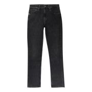 7 For All Mankind Svarta Slim Tapered Byxor Black, Herr