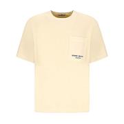 Stone Island Avslappnad Bomull T-shirt Yellow, Herr