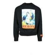 Heron Preston Bomullstickad Tröja Black, Herr