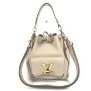 Louis Vuitton Vintage Pre-owned Tyg louis-vuitton-vskor Beige, Dam