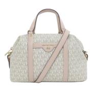 Michael Kors Pre-owned Pre-owned Canvas handvskor White, Dam