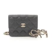 Chanel Vintage Pre-owned Tyg plnbcker Black, Dam