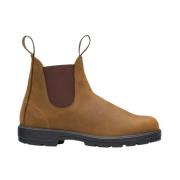 Blundstone Bruna läder Chelsea stövlar Brown, Unisex