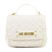 Love Moschino Stilig PU-väska White, Dam