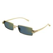 Cartier Modernt Panthère Massai Solglasögon Yellow, Unisex