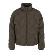 Emporio Armani Grön Quiltad Fjäder Pufferjacka Green, Herr