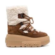 Casadei Bruna Fleece Ankelboots Brown, Dam