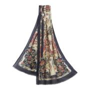 Etro Blommig Paisley Kashmir Sidenhalsduk Multicolor, Dam