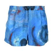 Marni Silkes Shorts Blue, Dam