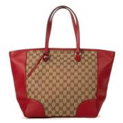 Gucci Vintage Pre-owned Canvas handvskor Beige, Dam