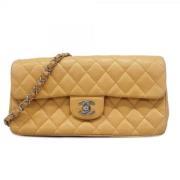 Chanel Vintage Pre-owned Tyg chanel-vskor Beige, Dam