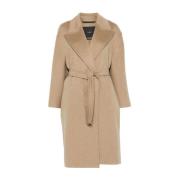 Max Mara Elegant Beige Kashmir Jacka Kappa Brown, Dam