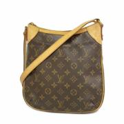 Louis Vuitton Vintage Pre-owned Tyg axelremsvskor Brown, Dam