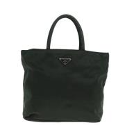 Prada Vintage Pre-owned Canvas prada-vskor Green, Dam