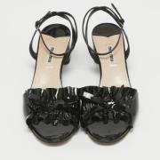 Miu Miu Pre-owned Pre-owned Tyg sandaler Black, Dam