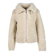 Rino&Pelle Stilig Polyesterjacka Beige, Dam