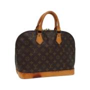 Louis Vuitton Vintage Pre-owned Canvas handvskor Brown, Dam