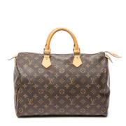 Louis Vuitton Vintage Pre-owned Canvas handvskor Brown, Dam