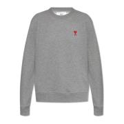 Ami Paris Sweatshirt med logotyp Gray, Dam