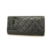 Chanel Vintage Pre-owned Laeder plnbcker Black, Dam