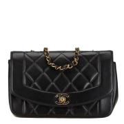 Chanel Vintage Pre-owned Tyg chanel-vskor Black, Dam