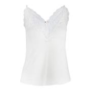 Aniye By Elegant Topp med Stretchigt Tyg White, Dam