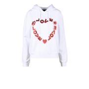 Love Moschino Bomull Spandex Tröja White, Dam