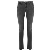 Roy Roger's Slim Fit Grå Denim Byxor Blue, Herr