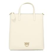 PINKO Mini Shopper Väska Beige, Dam