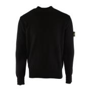 Stone Island Svart Tröja 79% Bomull Herr Black, Herr