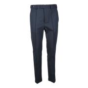 Emporio Armani Elegant Stretch Viskosblandningsbyxor Blue, Herr