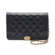 Chanel Vintage Pre-owned Laeder chanel-vskor Black, Dam