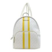 Michael Kors Pre-owned Pre-owned Canvas ryggsckar White, Dam