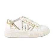 Emanuelle Vee Lädersneakers med Gummisula White, Dam