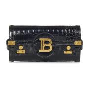 Balmain Svart Axelväska B-Buzz Pochette Black, Dam