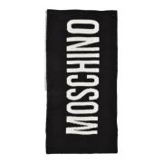 Moschino Mjuk Ullblandning Halsduk Black, Dam