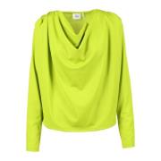 Gestuz Casual T-shirt med Polyester-Elastan Blandning Green, Dam