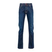 Jacob Cohën Slim Fit Blå Denim Jeans Blue, Herr